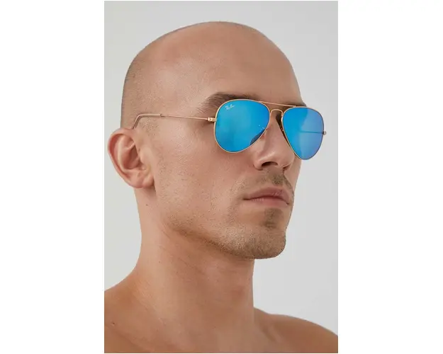 Ray-Ban ochelari Aviator Large Metal