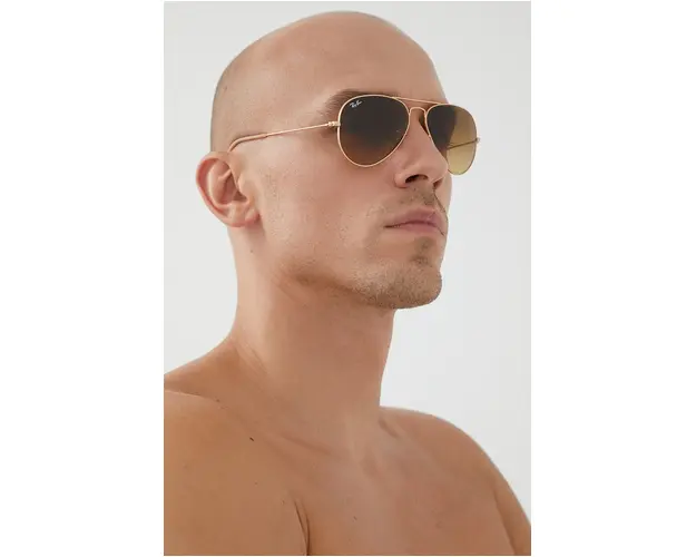 Ray-Ban ochelari Aviator Large Metal