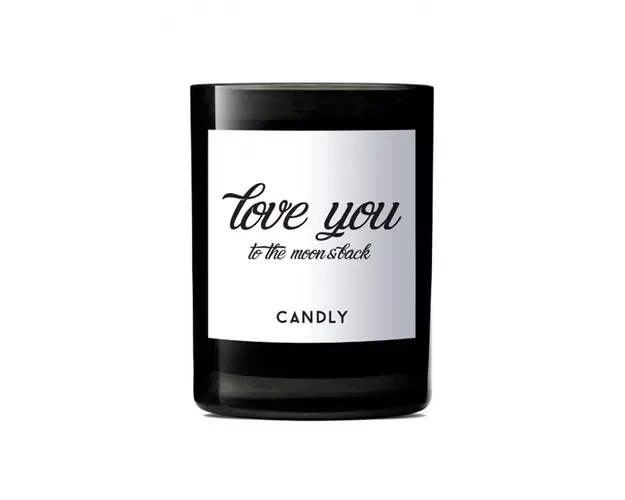 Candly - Lumanare parfumata de soia Love you to the moon and back 250 g