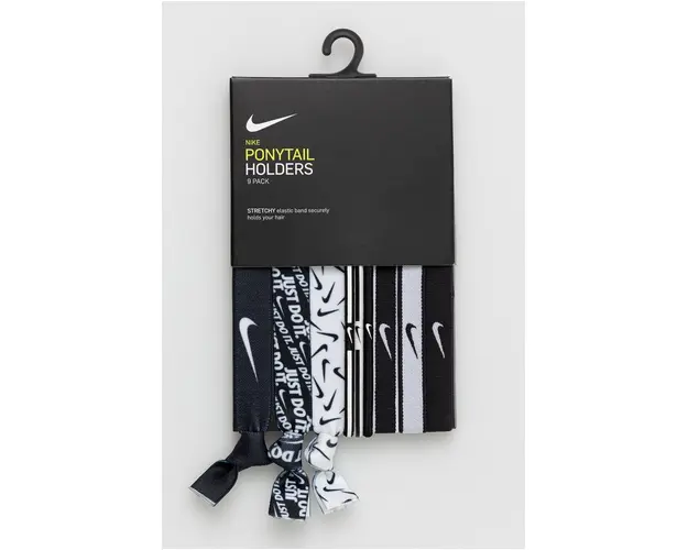 Nike elastice de par (9-pack) culoarea negru