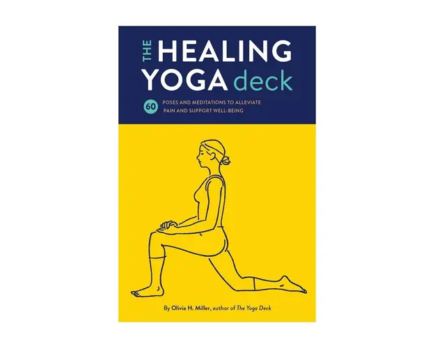 home & lifestyle set carti The Healing Yoga Deck by Olivia H. Miller, English