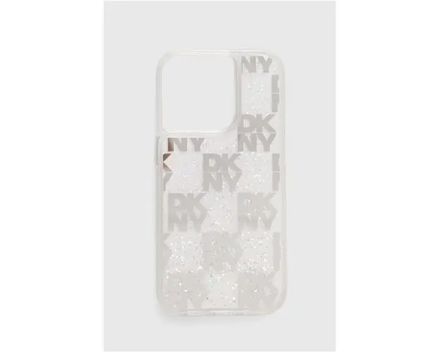 Dkny Husa pentru telefon iPhone 15 Pro culoarea alb, DKHCP15LLCPEPT