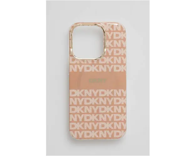 Dkny etui pentru telefon iPhone 15 Pro 6.1 culoarea portocaliu, DKHMP15LHRHSEP