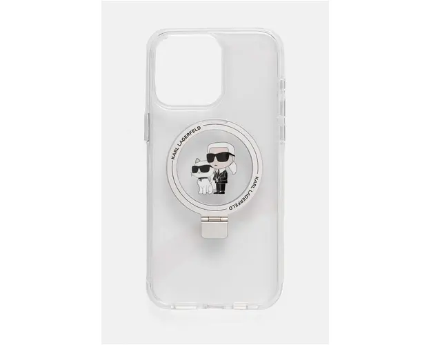 Karl Lagerfeld Husa pentru telefon iPhone 15 Pro Max 6.7 culoarea transparent, KLHMP15XHMRSKCH
