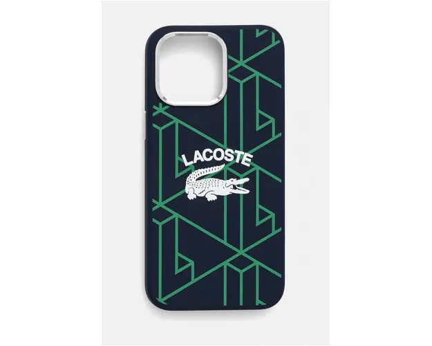 Lacoste Husa pentru telefon iPhone 15 Pro Max 6.7 culoarea albastru marin, LCHMP15XSBIV