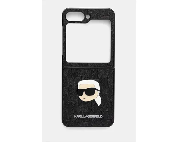 Karl Lagerfeld etui pentru telefon Z Flip6 F741 culoarea negru, KLHCZF6PGKSKIHK