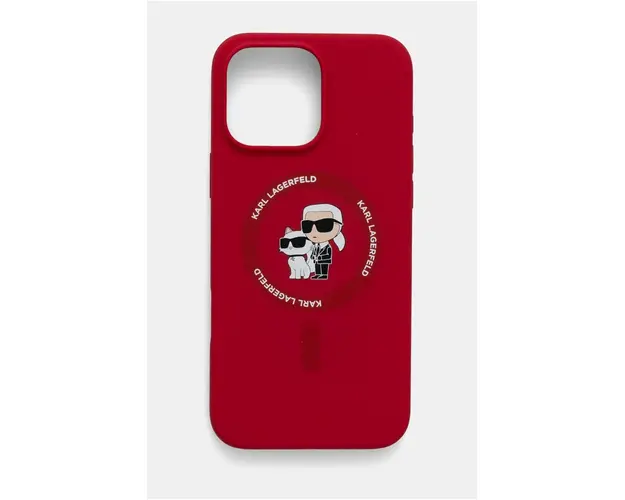 Karl Lagerfeld etui pentru telefon iPhone 16 Pro Max 6.9 culoarea rosu, KLHMP16XSCMKCRHR