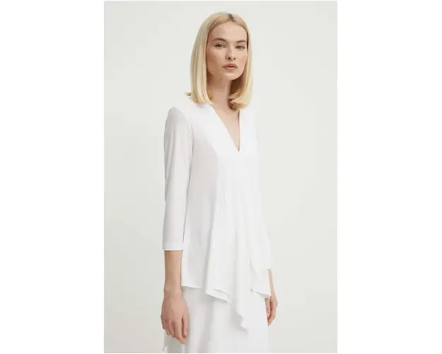 Joseph Ribkoff bluza femei, culoarea alb, neted, 161066