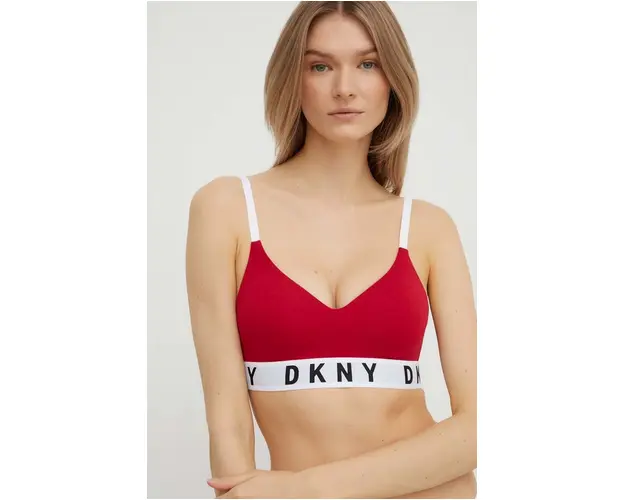 Dkny sutien culoarea bordo, neted