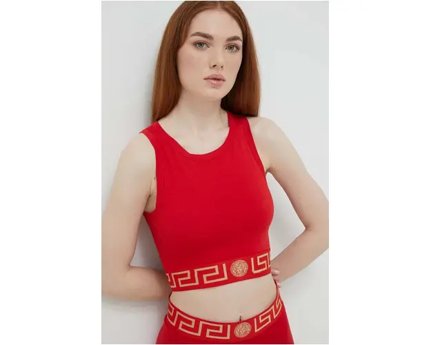 Versace top Culoarea rosu