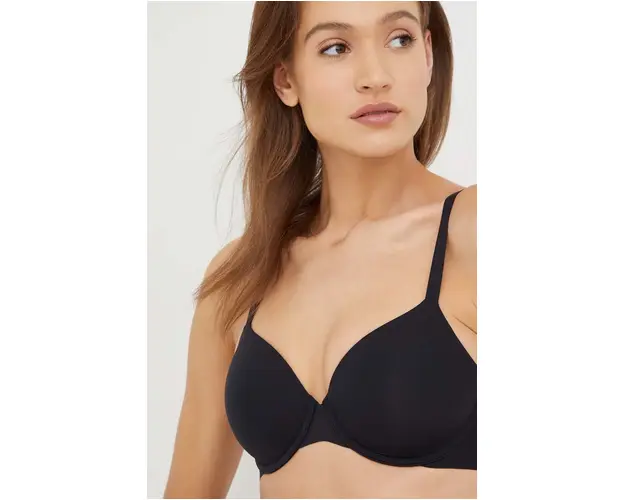 Dkny sutien culoarea negru, neted