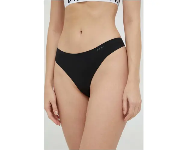 Dkny tanga 2-pack culoarea negru