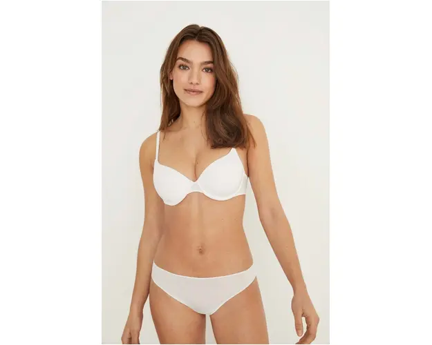 women'secret sutien BEAUTIFUL culoarea alb, neted