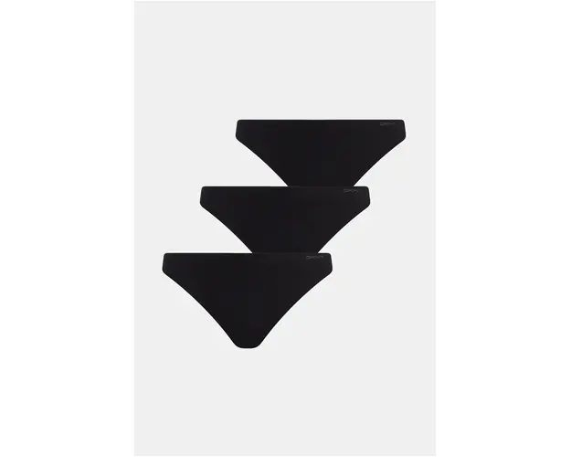 Dkny tanga 3-pack culoarea negru