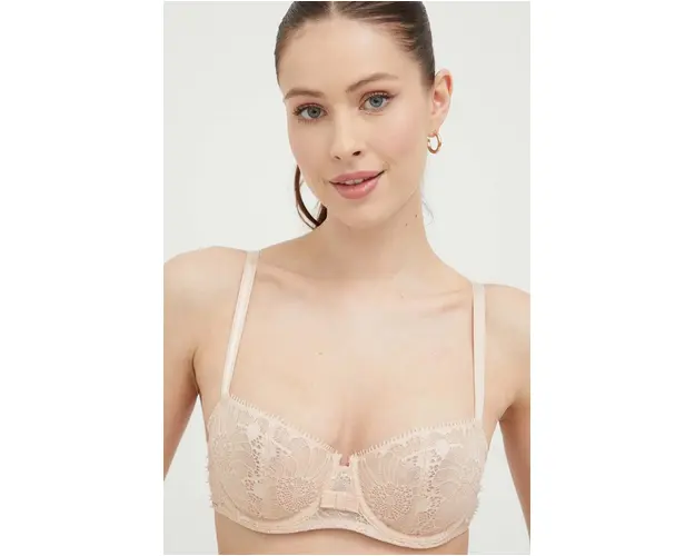 Chantelle sutien culoarea bej, dantela, neted