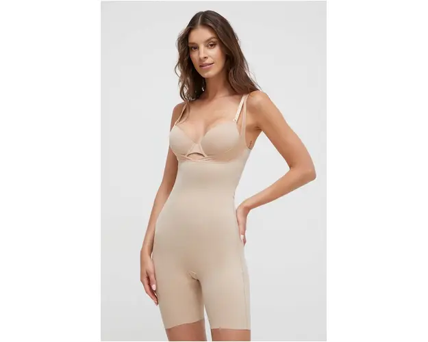 Chantelle body modelator SOFT STRETCH culoarea bej, neted