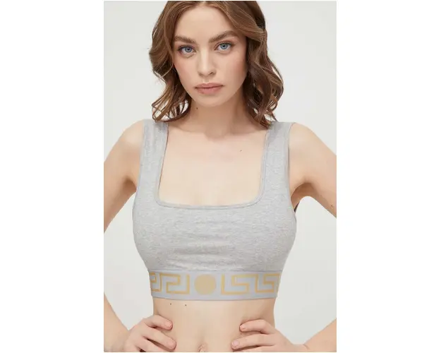 Versace sutien culoarea gri