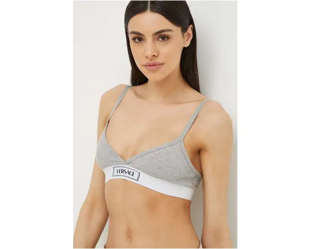 Versace sutien culoarea gri