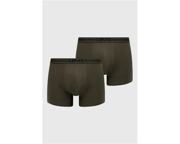 Levi's boxeri (2-pack) barbati, culoarea verde 37149.0735-khaki