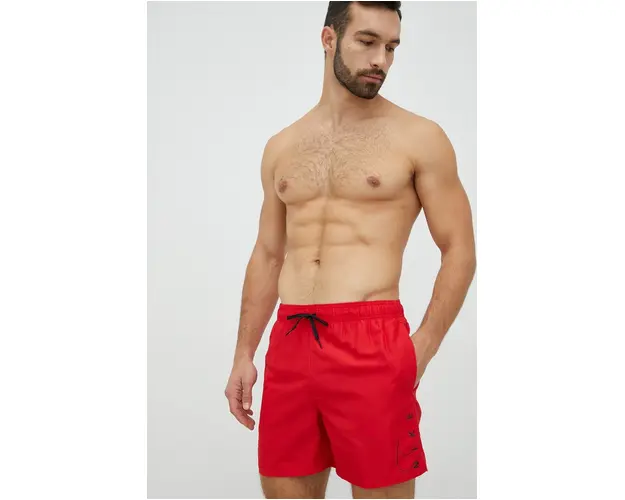 Nike pantaloni scurti de baie culoarea rosu