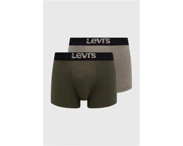 Levi's boxeri 2-pack barbati, culoarea verde