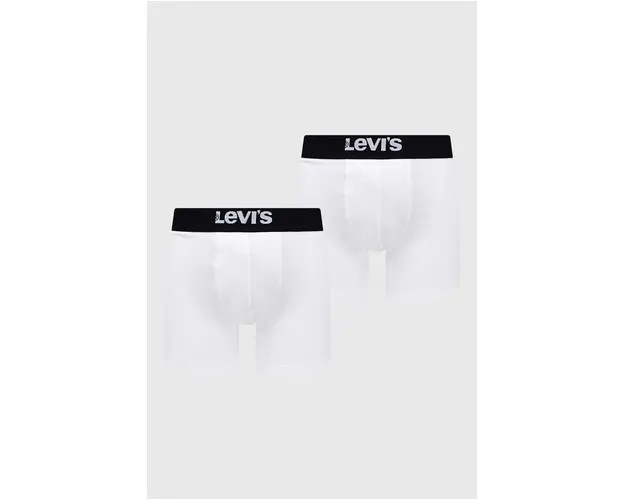 Levi's boxeri 2-pack barbati, culoarea alb