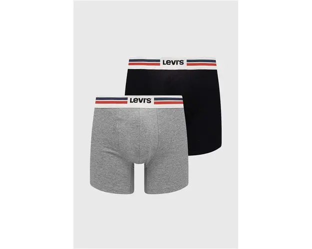 Levi's boxeri 2-pack barbati, culoarea negru