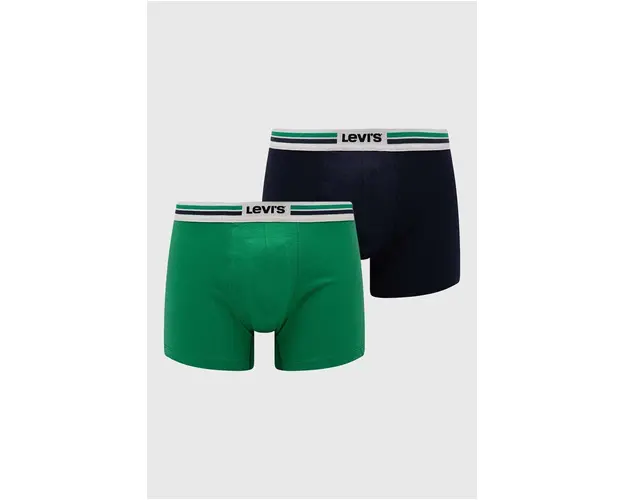 Levi's boxeri 2-pack barbati, culoarea verde