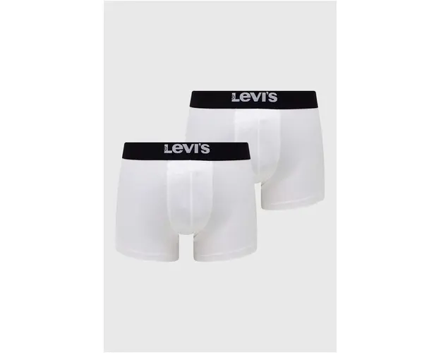 Levi's boxeri 2-pack barbati, culoarea alb
