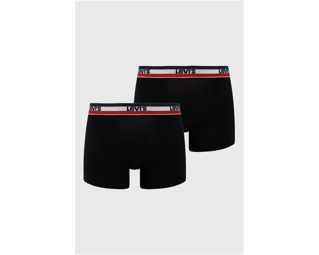 Levi's boxeri 2-pack barbati, culoarea negru 37149.0804-001