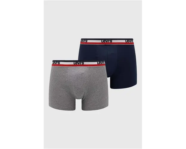 Levi's boxeri 2-pack barbati, culoarea bleumarin 37149.0815-002