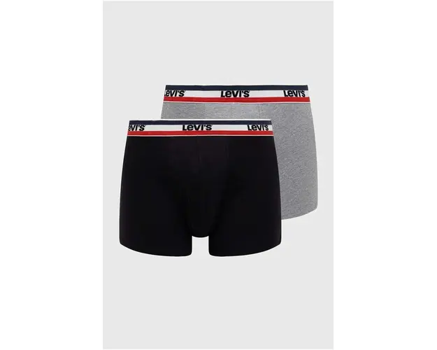 Levi's boxeri 2-pack barbati, culoarea gri 37149.0816-003