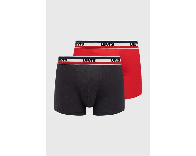 Levi's boxeri 2-pack barbati, culoarea rosu 37149.0817-004