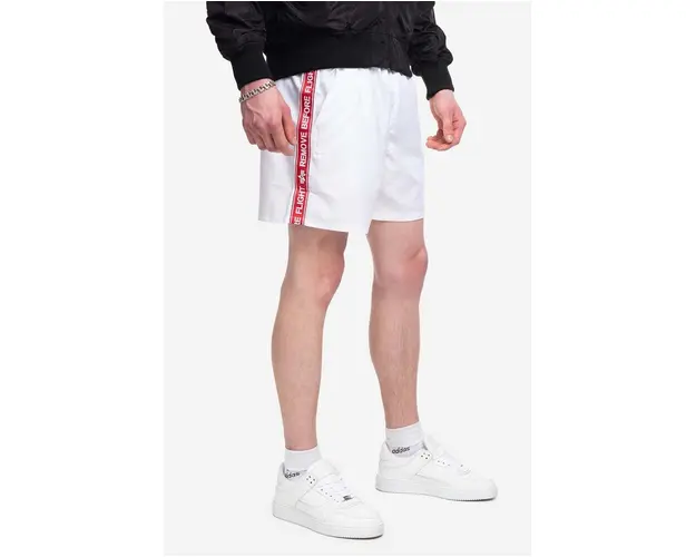 Alpha Industries pantaloni scurti de baie culoarea alb 196931.09-white