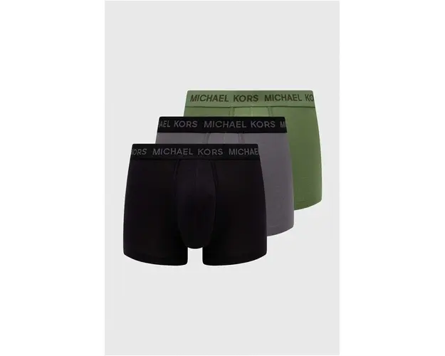 Michael Kors boxeri 3-pack barbati, culoarea verde