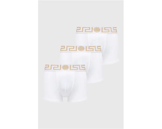 Versace boxeri 3-pack barbati, culoarea alb