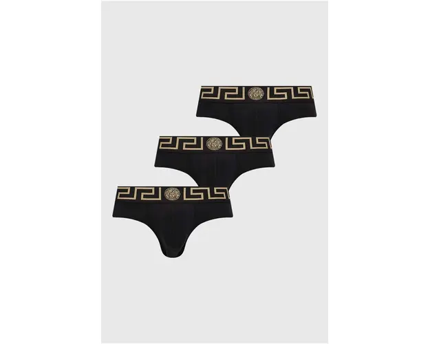 Versace slip 3-pack barbati, culoarea negru