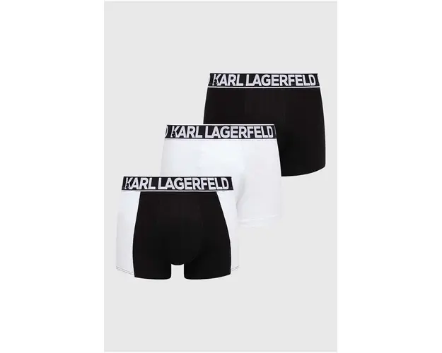 Karl Lagerfeld boxeri 3-pack barbati, culoarea negru