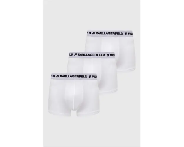 Karl Lagerfeld boxeri 3-pack barbati, culoarea alb