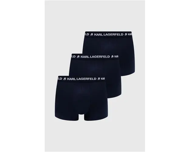 Karl Lagerfeld boxeri 3-pack barbati, culoarea albastru marin