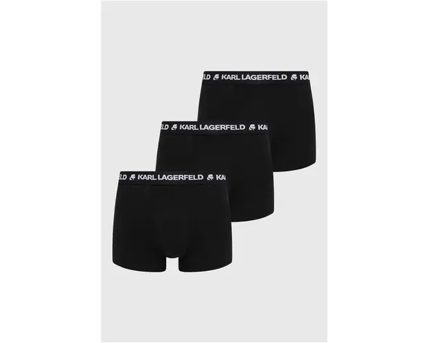 Karl Lagerfeld boxeri 3-pack barbati, culoarea negru