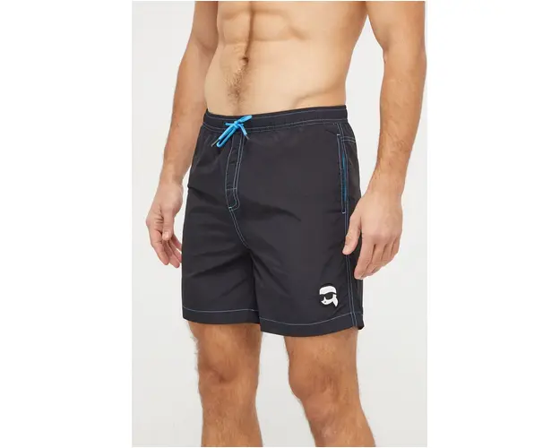 Karl Lagerfeld pantaloni scurti de baie culoarea negru