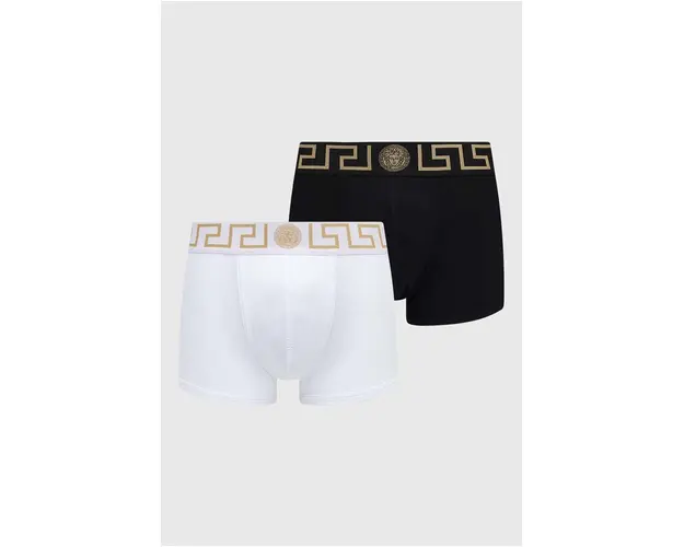 Versace boxeri 2-pack barbati, culoarea alb, AU10181 1A10011