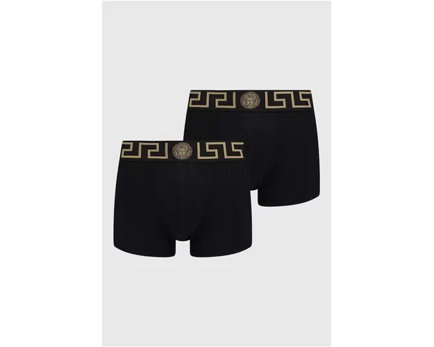 Versace boxeri 2-pack barbati, culoarea negru, AU10181 1A10011