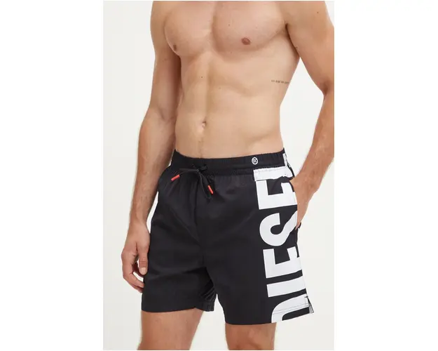 Diesel pantaloni scurti de baie BMBX-RIO-41 culoarea negru, A14129.0NJAS