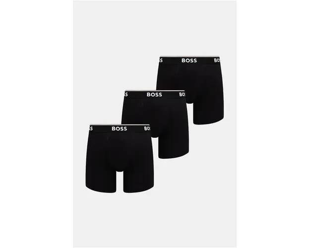 BOSS boxeri 3-pack barbati, culoarea negru, 50475282
