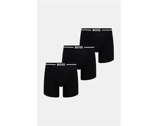 BOSS boxeri 3-pack barbati, culoarea negru, 50510698