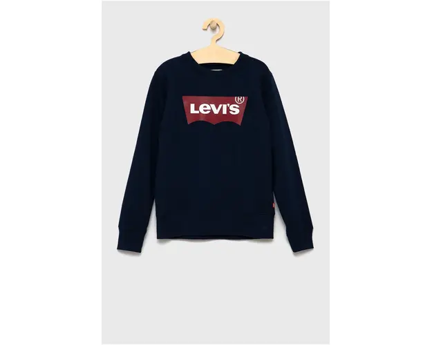 Levi's Bluza copii culoarea albastru marin, cu imprimeu