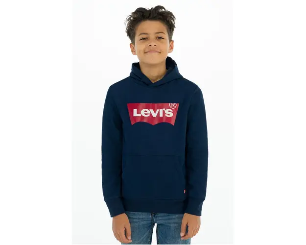 Levi's Bluza copii culoarea albastru marin, cu imprimeu