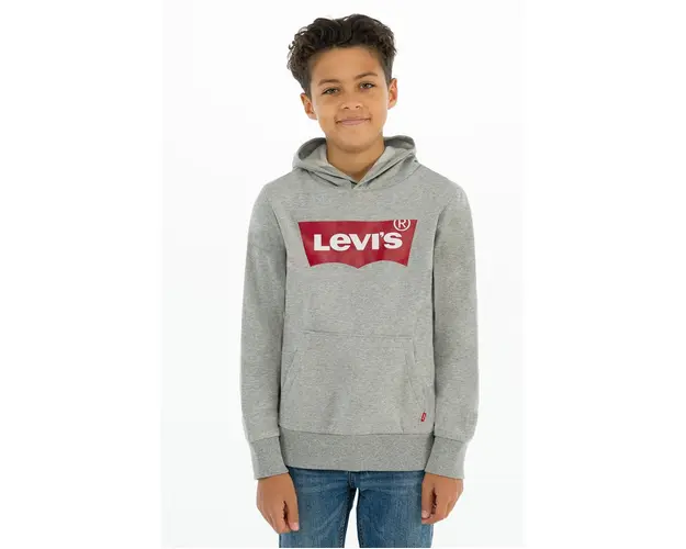 Levi's Bluza copii culoarea gri, cu imprimeu
